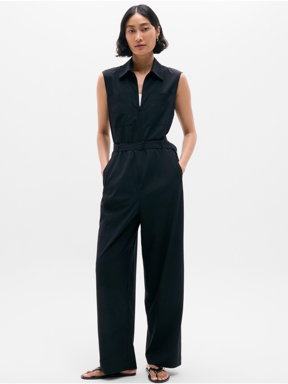 Athleta Brooklyn Heights Jumpsuit in black